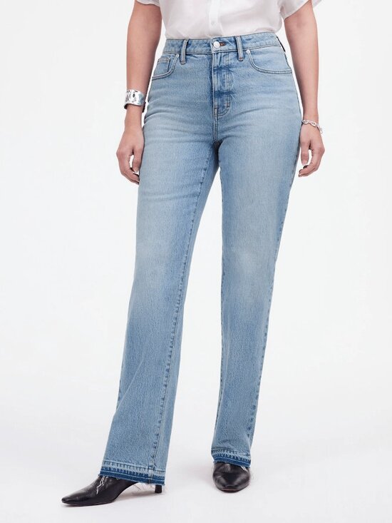 Madewell Denim - Madewell The Curvy Mid-Rise ’90s Straight Jean Light Wash 31